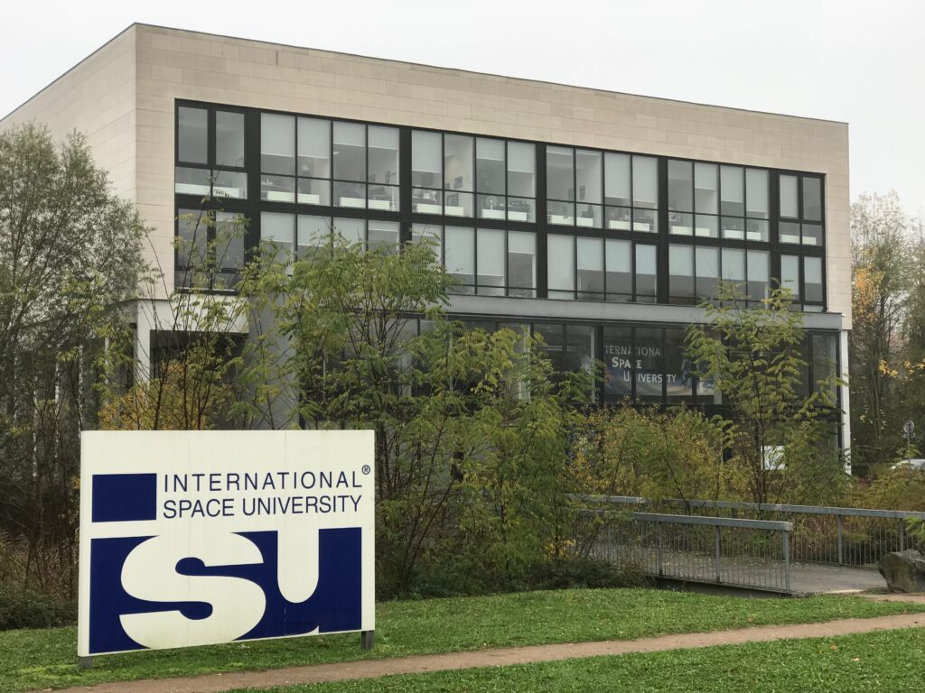 ISU main campus building & ISU sign